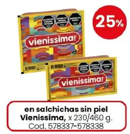Coto Vienissima en salchichas sin piel oferta