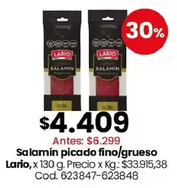 Coto Lario salamín picado fino/grueso oferta