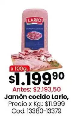 Coto Lario jamón cocido oferta