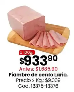Coto Fiambre de cerdo Lario oferta