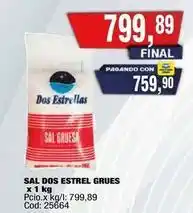 Maxiconsumo Dos estrellas - sal gruesa oferta