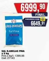 Maxiconsumo Dos anclas - sal d.anclas finax 5 kg oferta