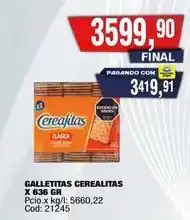 Maxiconsumo Cerealitas - galletitas cerealitas oferta