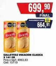 Maxiconsumo Vocacion - galletitas clasica x 141 gr oferta