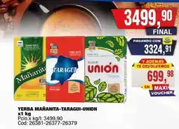 Maxiconsumo Mañanita - yerba mananita-taragui-union oferta