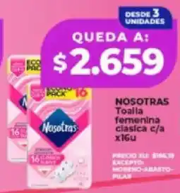 Supermayorista Vital Nosotras toalla femenina clasica oferta