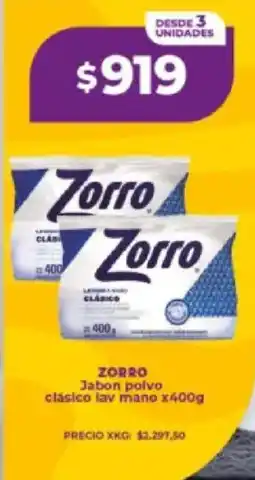 Supermayorista Vital Zorro jabon polvo clasico lav mano oferta