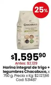 Coto Chacabuco - harina integral de trigo + legumbres oferta