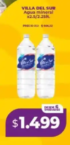 Supermayorista Vital Villa del sur agua mineral oferta