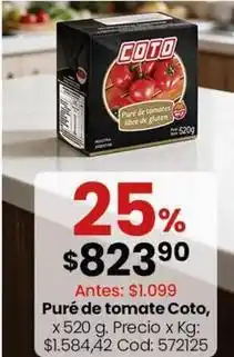 Coto Coto - puré de tomate oferta