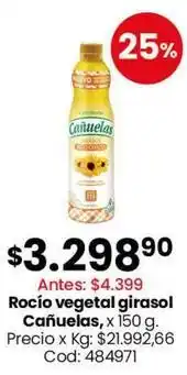 Coto Cañuelas - rocío vegetal girasol oferta