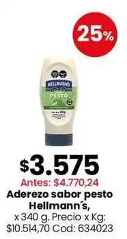 Coto Hellmann's - aderezo sabor pesto oferta