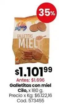 Coto Galletitas con miel oferta