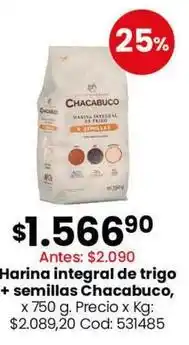 Coto Chacabuco - harina integral de trigo + semillas oferta
