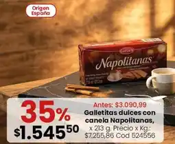 Coto Origen - galletitas dulces con canela napolitanas oferta