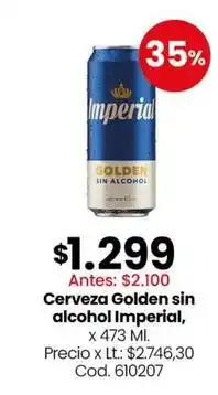 Coto Imperial - cerveza golden sin alcohol oferta