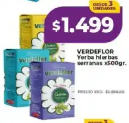 Supermayorista Vital Verdeflor yerba hierbas serranas oferta