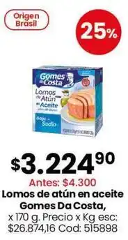 Coto Gomes da costa - lomos de atún en aceite oferta