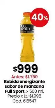 Coto Bebida energizante sabor de manzana, x 500 ml. cod. 616547 oferta
