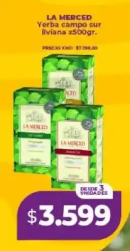 Supermayorista Vital La merced yerba campo sur liviana oferta