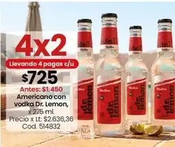 Coto Dr. lemon - americano con vodka x 275 ml. cod. 514832 oferta