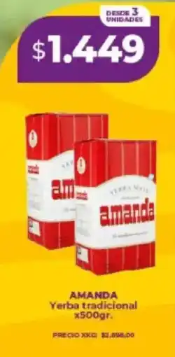 Supermayorista Vital Amanda yerba tradicional oferta