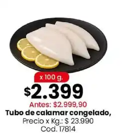 Coto Tubo de calamar congelado oferta