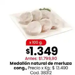 Coto Medallón natural de merluza oferta