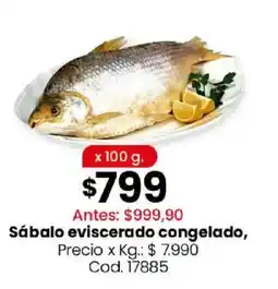 Coto Sábalo eviscerado congelado oferta