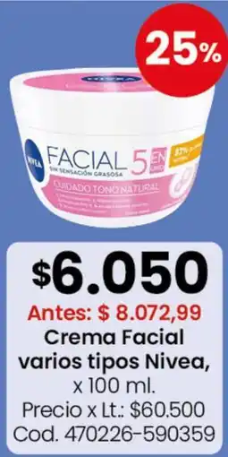 Coto Nivea - crema facial oferta