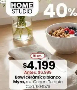 Coto Origen - bowl cerámica blanco myra, x u. cod. 604576 oferta