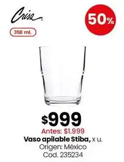 Coto Origen - vaso apilable stiba oferta