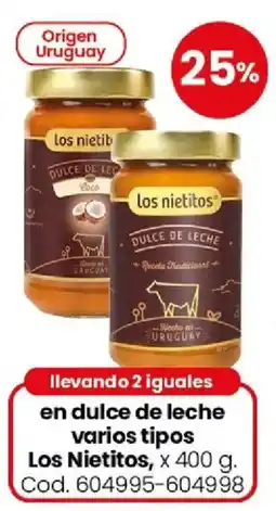 Coto Los nietitos dulce de leche varios tipos oferta