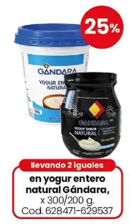 Coto Gándara yogur entero natural oferta