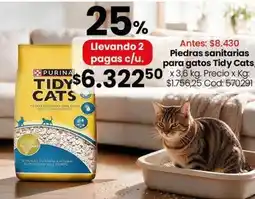 Coto Purina - piedras sanitarias tidy cats oferta