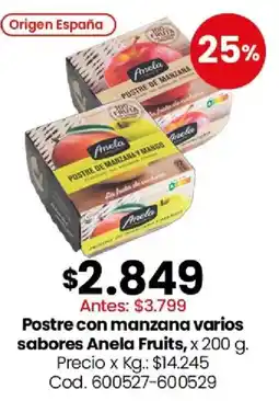 Coto Anela Fruits postre con manzana varios sabores oferta