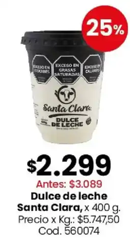 Coto Santa clara dulce de leche oferta