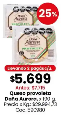 Coto Doña Aurora queso provoleta oferta
