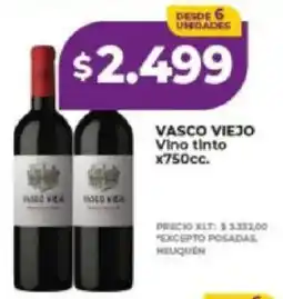 Supermayorista Vital Vasco viejo vino tinto oferta