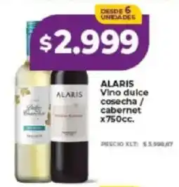 Supermayorista Vital Alaris vino dulce cosecha / cabernet oferta