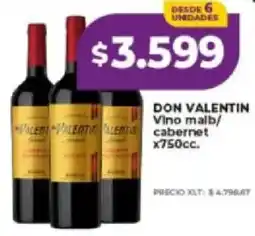 Supermayorista Vital Don valentin vino malb/ cabernet oferta