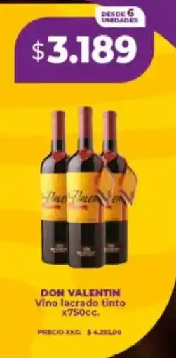 Supermayorista Vital Don valentin vino lacrado tinto oferta
