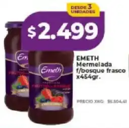 Supermayorista Vital Emeth mermelada t/bosque frasco oferta