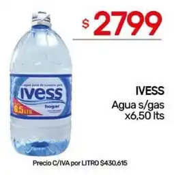Nini Mayorista Ivess agua s/gas oferta