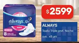 Nini Mayorista Always toalla triple prot. noche oferta