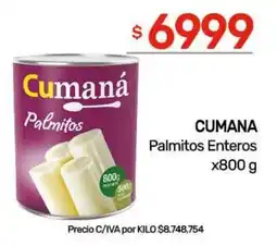 Nini Mayorista Cumaná palmitos enteros oferta