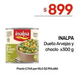 Nini Mayorista Inalpa dueto arvejas y choclo oferta