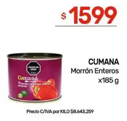 Nini Mayorista Cumana morrón enteros oferta