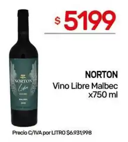 Nini Mayorista Norton vino libre malbec oferta