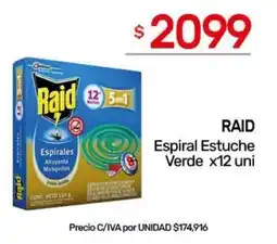 Nini Mayorista Raid espiral estuche verde oferta